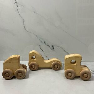 Wooden Toy Cars set of 3